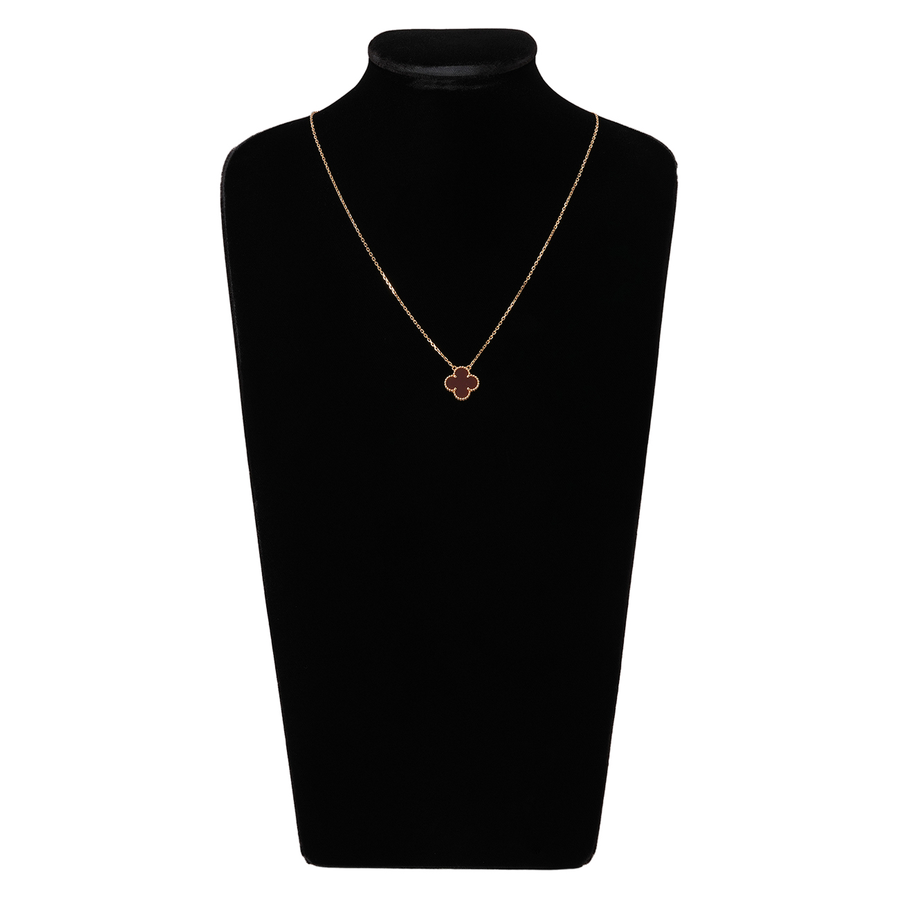 VAN CLEEF & ARPELS(USED)반클리프 빈티지 알함브라 커넬리언 네크리스